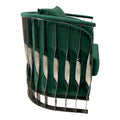 Green And Silver Sofa Chair Green Stainless Steel Velvet