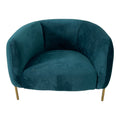 Navy Teal And Gold Sofa Chair Green Dark Green Stainless Steel Velvet