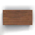 Nantucket 14 Inch Chairside Table, No Assembly Required, Blue Denim And Whiskey Finish Blue Primary Living Space Coastal,Farmhouse Poplar Solid Wood