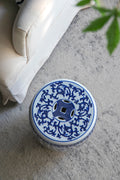 Ceramic Garden Stool, Blue And White Small Side Tabel, D11