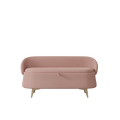 50 Inchesmulti Functional Long Rectangular Bed End Storage Sofa Stool Teddy Fleece Pink Polyester Blend