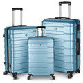 Luggage Suitcase 3 Piece Sets Hardside Carry On Luggage With Spinner Wheels 20