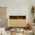 Coffee Bar Cabinet, Corner Storage Cabinet, Modern Buffet Sideboard, Entertainment Center, Storage Cabinet With Doors And Shelves, Media Cabinet For 55 Inch Tv Stand, For Living Room, Kitchen, Dining Accent Chests 5 Or More Spaces Oak Oak Primary Living