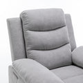 Power Recliner Chair With Adjustable Massage Function, Velvet Electric Power Chair For Elderly With One Side Pockets, Recliner Chair With Heating System For Living Room,Light Gray Light Gray Velvet