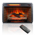 60 Inch Electric Fireplace Entertainment Center With Door Sensor Reclaimed Barnwood Color Powder Coated Electric Reclaimed Barnwood Vent Free Yes Insert Wood Stainless Steel Glass Electric