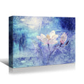 Framed Canvas Wall Art Decor Abstract Style Painting, Impressionism Lotus Painting Decoration For Office Living Room, Bedroom Decor Ready To Hang 1812In Thickness 1.5Inch Rectangle Framed Multicolor Oversized 41In Canvas Plants&Flowers