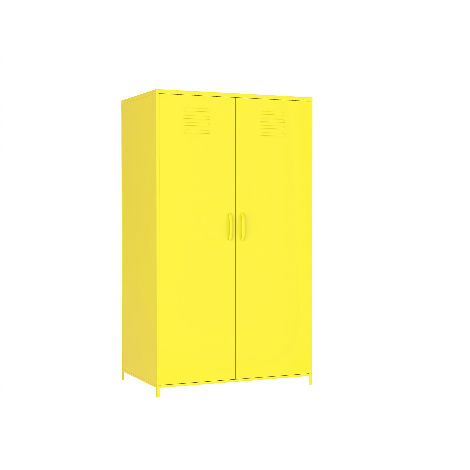 Yellow Steel Storage Cabinet Yellow Metal