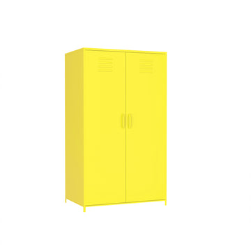 Yellow Steel Storage Cabinet Yellow Metal