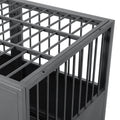 48Inch Heavy Duty Dog Crate Silver Grey American Traditional Extra Large 71 90 Lbs Carbon Steel