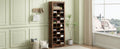 Stylish Design 30 Shoe Cubby Console, Contemporary Shoe Cabinet With Multiple Storage Capacity, Free Standing Tall Cabinet With Versatile Use For Hallway, Bedroom, Rustic Brown Filing Cabinets Rustic Brown Primary Living Space Particle Board
