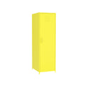 One Door Yellow Steel Storage Cabinet Yellow Metal