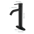 Matte Black Single Stem Bathroom Sink Faucet Matte Black Bathroom Modern Brass Brass