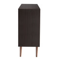 Featured Two Door Storage Cabinet With Three Drawers And Metal Handlessuitable For Corridors, Entrances, Living Rooms, And Study 3 4 Drawers Brown Primary Living Space Drawers Included Mdf