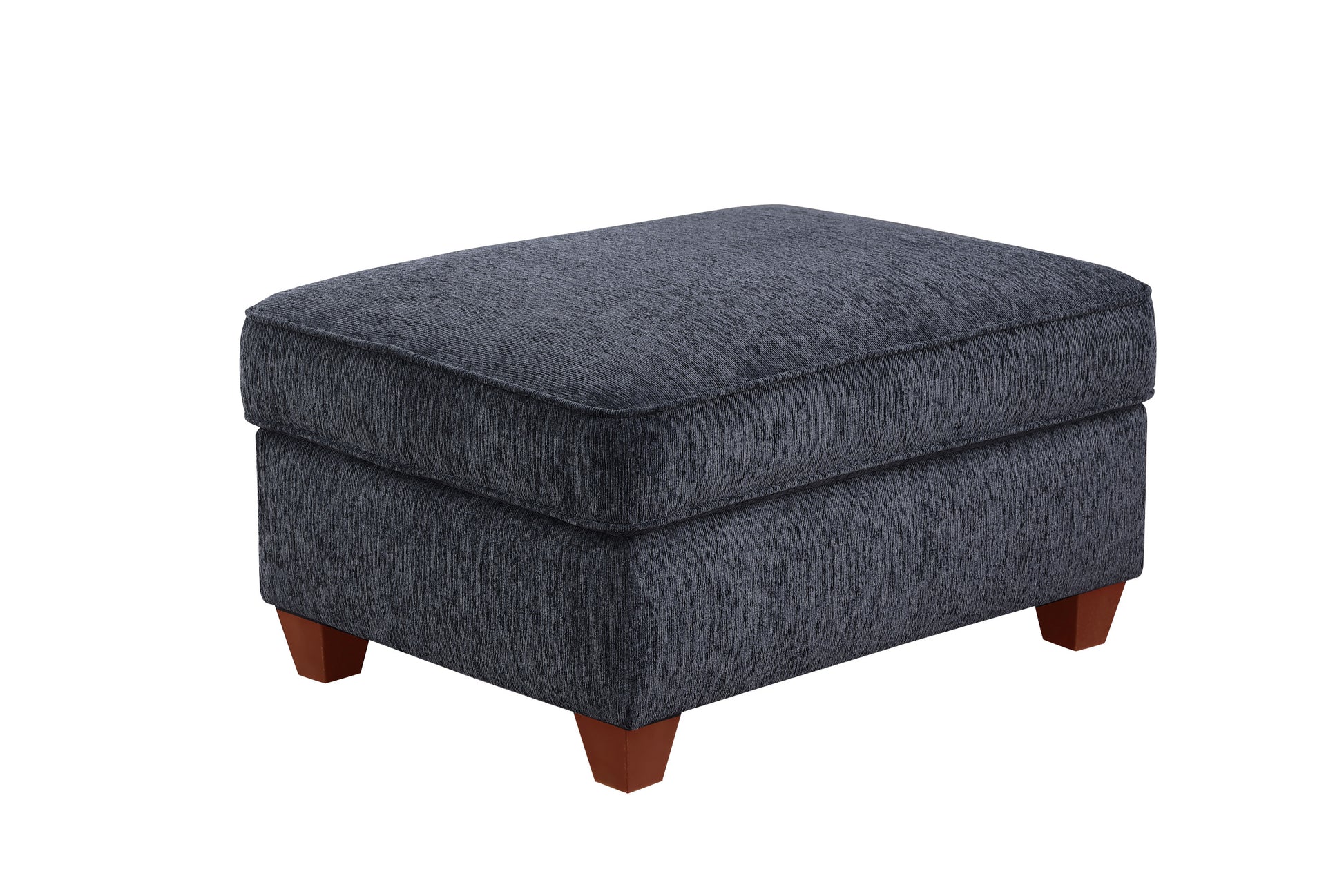Gina Sectional Sofa With Ottoman Black Foam Chenille