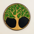 Life Tree Moss Metal Wall Art Green Iron