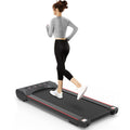 Under Desk Treadmill Machine 300 Lb Capacity Walking Pad For Home Office Black Steel