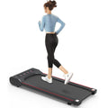 Under Desk Treadmill Machine 300 Lb Capacity Walking Pad For Home Office Black Steel