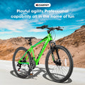 A24299 24 Inch Mountain Bike Bicycle For Adults Aluminium Frame Bike Shimano 21 Speed With Disc Brake Cycling Green Without Anti Slip Garden & Outdoor American Design Multifunctional Aluminium