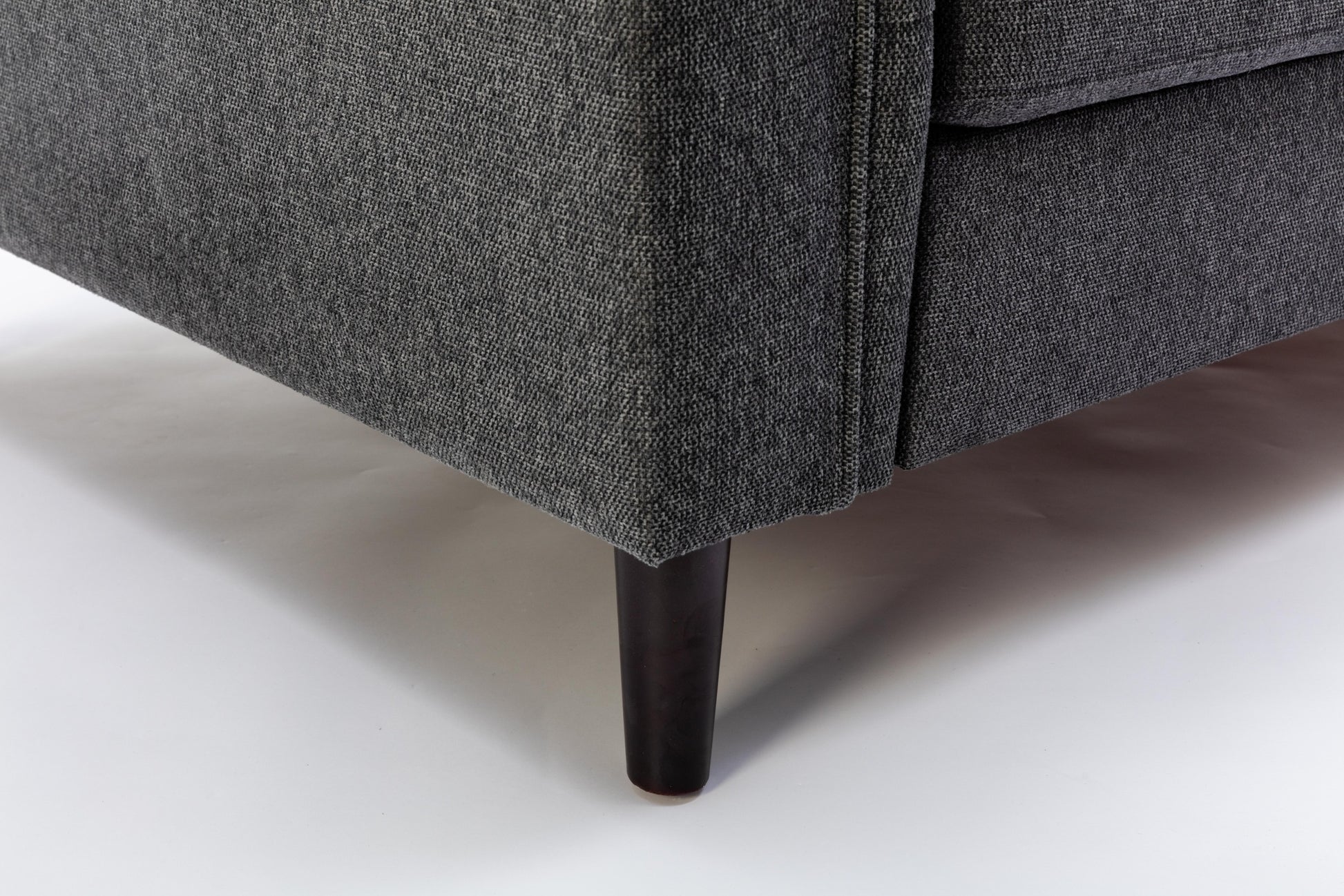 Stanton 80" Dark Gray Linen Sofa With Tufted Arms Dark Gray Linen
