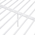 Full Xl Over Queen Metal Bunk Bed, White White Iron