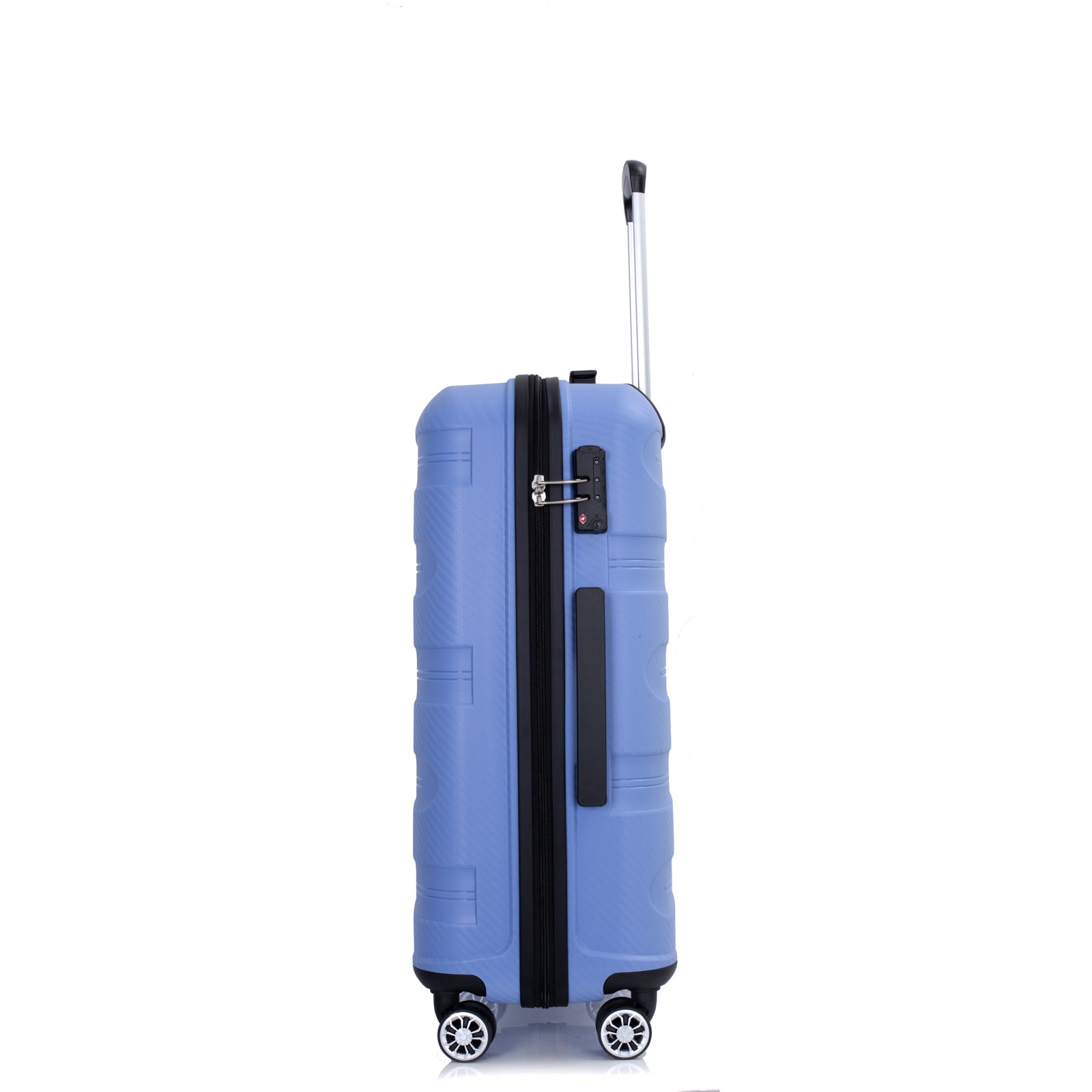 Hardshell Suitcase Spinner Wheels Pp Luggage Sets Lightweight Durable Suitcase With Tsa Lock,3 Piece Set 20 24 28 ,Purplish Blue Purplish Blue Polypropylene