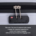 Hardshell Suitcase Spinner Wheels Pp Luggage Sets Lightweight Durable Suitcase With Tsa Lock,3 Piece Set 20 24 28 ,Silver Silver Polypropylene