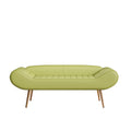 57 Inch Sofa Stool Pvc Fabric Can Be Placed In The Bed Circumference Can Also Be Placed In The Porch Green Polyester Blend