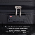 Hardshell Suitcase Spinner Wheels Pp Luggage Sets Lightweight Durable Suitcase With Tsa Lock,3 Piece Set 20 24 28 ,Black Black Polypropylene