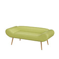 57 Inch Sofa Stool Pvc Fabric Can Be Placed In The Bed Circumference Can Also Be Placed In The Porch Green Polyester Blend