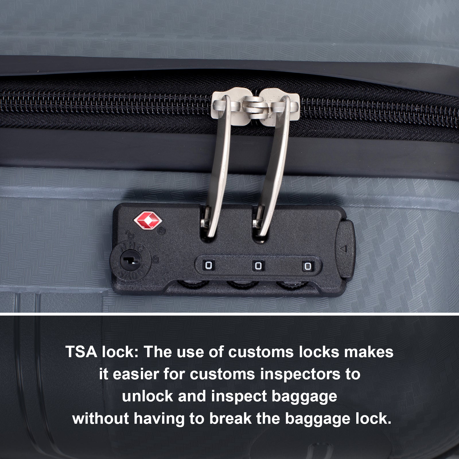 Hardshell Suitcase Spinner Wheels Pp Luggage Sets Lightweight Durable Suitcase With Tsa Lock,3 Piece Set 20 24 28 ,Gray Gray Polypropylene