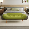 57 Inch Sofa Stool Pvc Fabric Can Be Placed In The Bed Circumference Can Also Be Placed In The Porch Green Polyester Blend