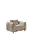 Luxurious Teddy Fabric Sofa Enhance Your Living Space With Plush Comfort Light Coffee Teddy