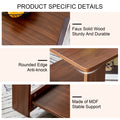 Modern And Practical Walnut Textured Coffee Tablestea Tables. The Double Layered Coffee Table Is Made Of Mdf Material. Suitable For Living Room 43.3
