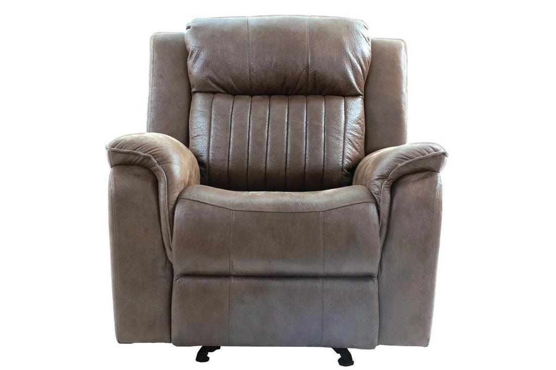 Contemporary Power Motion Glider Recliner Chair 1Pc Living Room Furniture Dark Coffee Coffee Faux Leather Primary Living Space Cushion Back Contemporary,Modern Pillow Top Arms Faux Leather