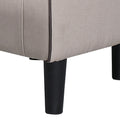 Jst Accent Chair With Ottoman, Modern Accent Arm Chair With Footrest, Suit For Living Room Bedroom Small Spaces Apartment Office Fabric Beige Beige Brown Carbon Fiber