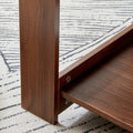 Modern And Practical Walnut Textured Coffee Tablestea Tables. The Double Layered Coffee Table Is Made Of Mdf Material. Suitable For Living Room 43.3