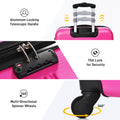 Hardshell Luggage Sets 2Pcs Bag Spinner Suitcase With Tsa Lock Lightweight 20