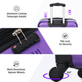 Hardshell Luggage Sets 2Pcs Bag Spinner Suitcase With Tsa Lock Lightweight 20