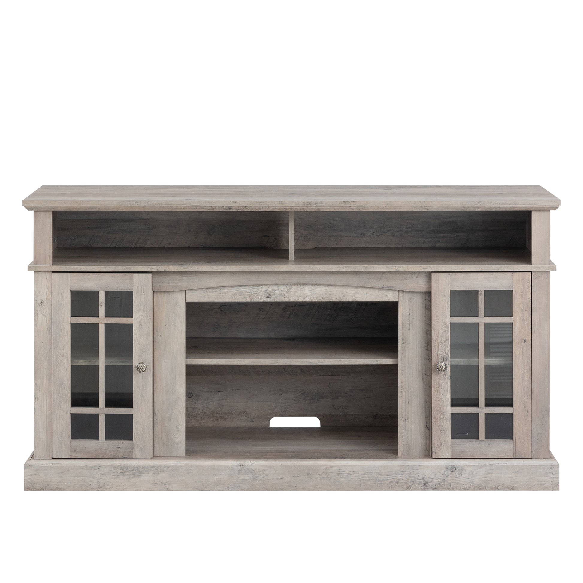 Tvstand,Media Console,Storage Cabinet,Entertainment Center,With Electronicfireplace,Install Theledbluetooth Band,Using The Latest Infrared Heating Technology,Electronic Flame Beautiful,Safe Color:Gray Gray Primary Living Space 60 69 Inches 60 69 Inches