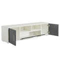 Fashiontv Stand,Tv Cabinet,Entertainment Center Tv Station,Tv Console,Console With Led Light Belt, Light Belt Can Be Remote Control,With Cabinets,Open Cells,For The Living Room,Bedroom,White Dark Gray Gray Primary Living Space 60 69 Inches 60 69 Inches