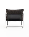 2 Chairs In 1 Box, Upholstered Hanging Armchair With Arm Pocket Metal Frame, Crushed Foam Cushions And Skin Friendly Braid For Living Room And Bedroom. Dark Gray Dark Grey Metal