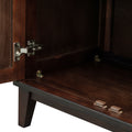 Sideboard With 4 Door Large Storage Buffet With Adjustable Shelves And Metal Handles For Kitchen, Living Room, Dining Room Espresso Espresso Mdf
