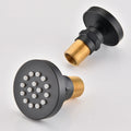 Single Handle 4 Spray Patterns Bathroom Rain Shower Faucet With Body Jet Handshower In Matte Black Valve Included Matte Black Brass