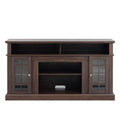 Tvstand,Media Console,Storage Cabinet,Entertainment Center,With Electronicfireplace,Install Theledbluetooth Band,Using The Latest Infrared Heating Technology,Electronicflame Beautiful,Safe.Color:Brown Antique Brown Primary Living Space 60 69 Inches 60 69