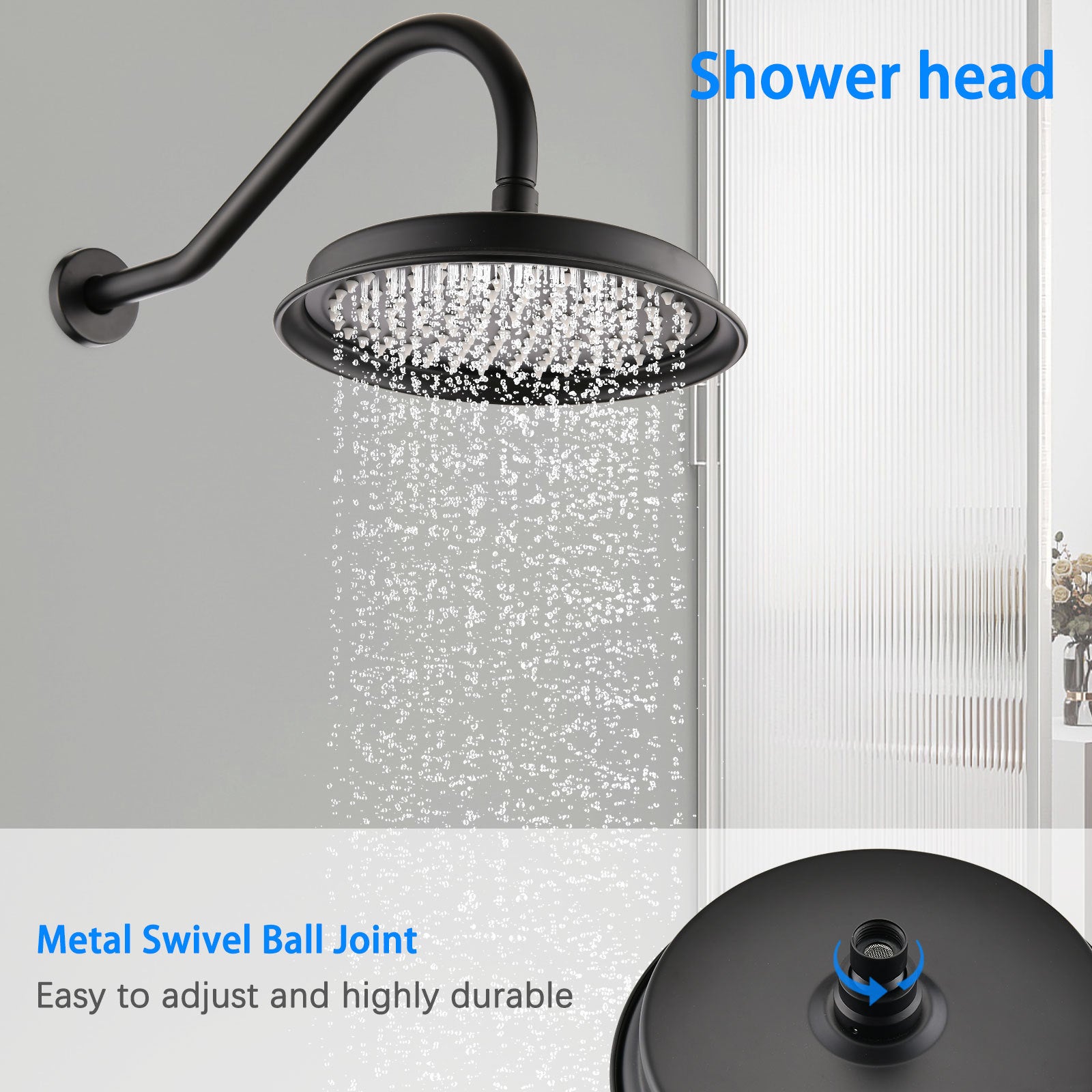 Single Handle 4 Spray Patterns Bathroom Rain Shower Faucet With Body Jet Handshower In Matte Black Valve Included Matte Black Brass