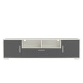 Fashiontv Stand,Tv Cabinet,Entertainment Center Tv Station,Tv Console,Console With Led Light Belt, Light Belt Can Be Remote Control,With Cabinets,Open Cells,For The Living Room,Bedroom,White Dark Gray Gray Primary Living Space 60 69 Inches 60 69 Inches