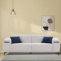 3 Seater Sofa With 2 Stretchable Walnut Pad For Living Room Bedroom Lobby Office Beige Beige Fabric