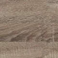 Marble Tabletop Home Accent Table, Modern End Table, Faux Marble White & Dark Taupe Taupe Particle Board