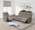 Modern Light Brown Color Burlap Fabric Recliner Motion Recliner Chair 1Pc Couch Manual Motion Living Room Furniture Light Brown Metal Primary Living Space Cushion Back Contemporary,Modern Pillow Top Arms Fabric