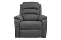 Modern Dark Gray Color Burlap Fabric Recliner Motion Recliner Chair 1Pc Couch Manual Motion Living Room Furniture Dark Gray Metal Primary Living Space Cushion Back Contemporary,Modern Pillow Top Arms Fabric 1 Seat